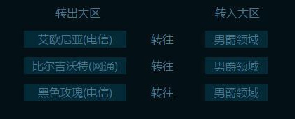 lol角色转区可转大区介绍