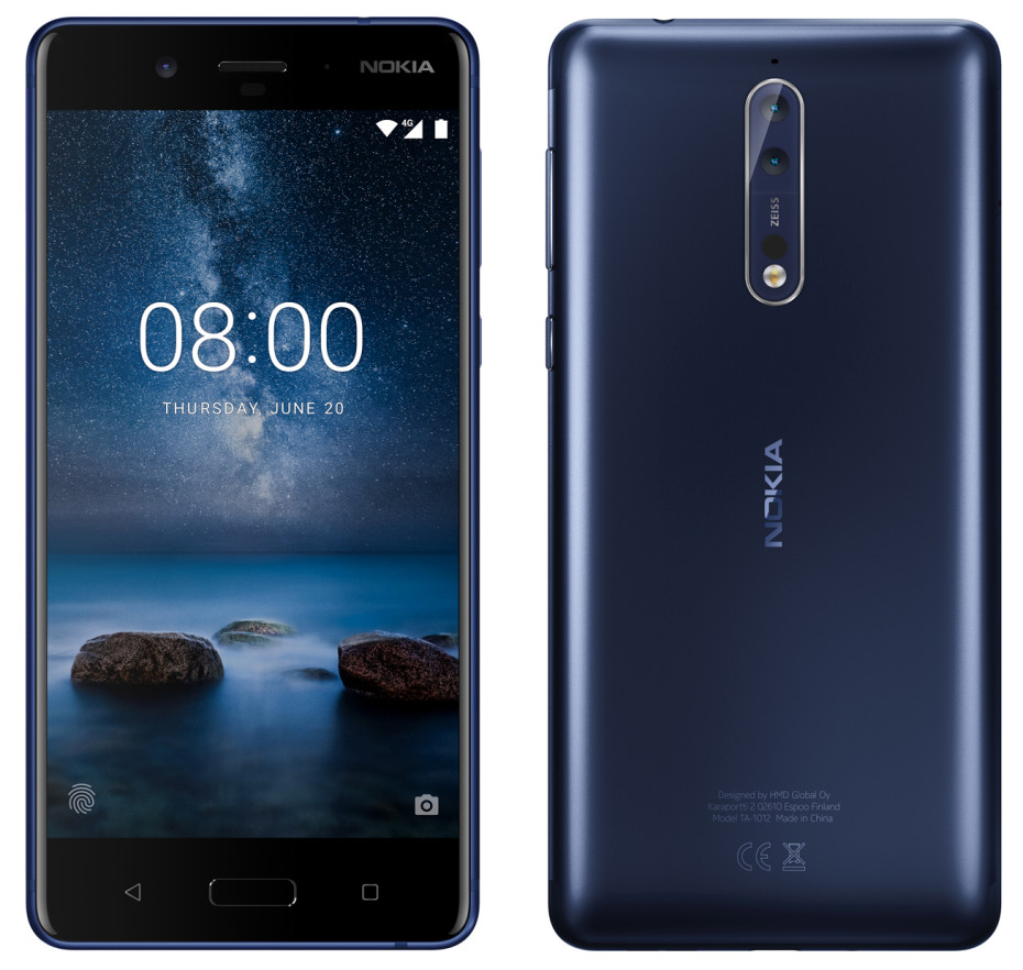 Nokia 8渲染图曝光:蔡司双摄 或月底发布