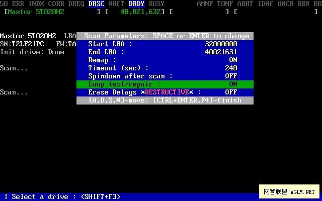 DOS下的专业硬盘检测和坏道维修软件MHDD图文教程