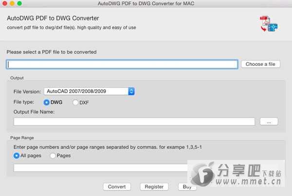 PDF to DWG Converter Mac版