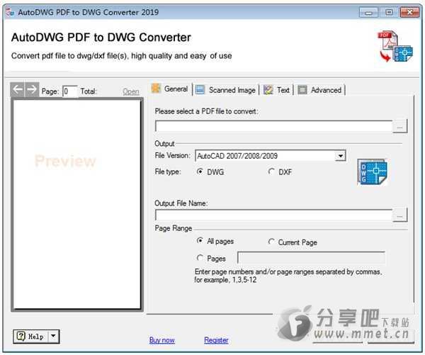 PDF to DWG Converter2019